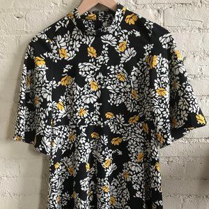 Zara | High Neck Floral Mini Dress